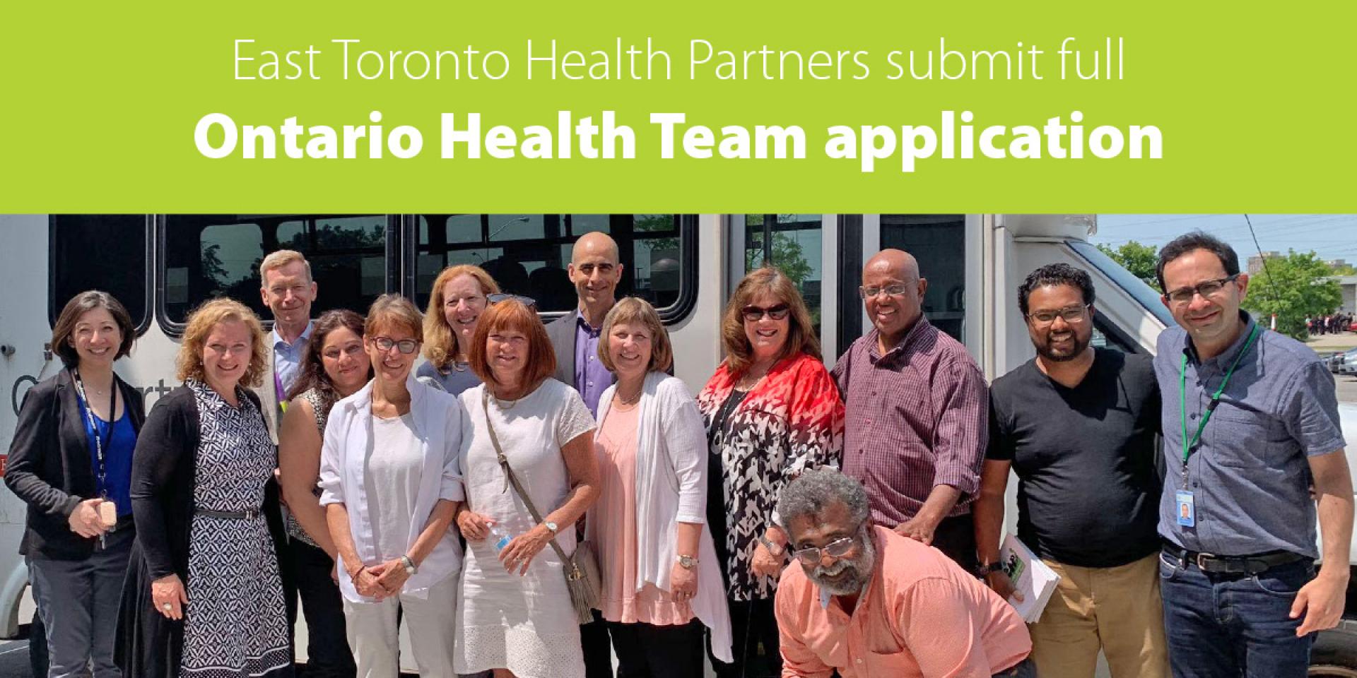 Team photo of East Toronto Health Partners.