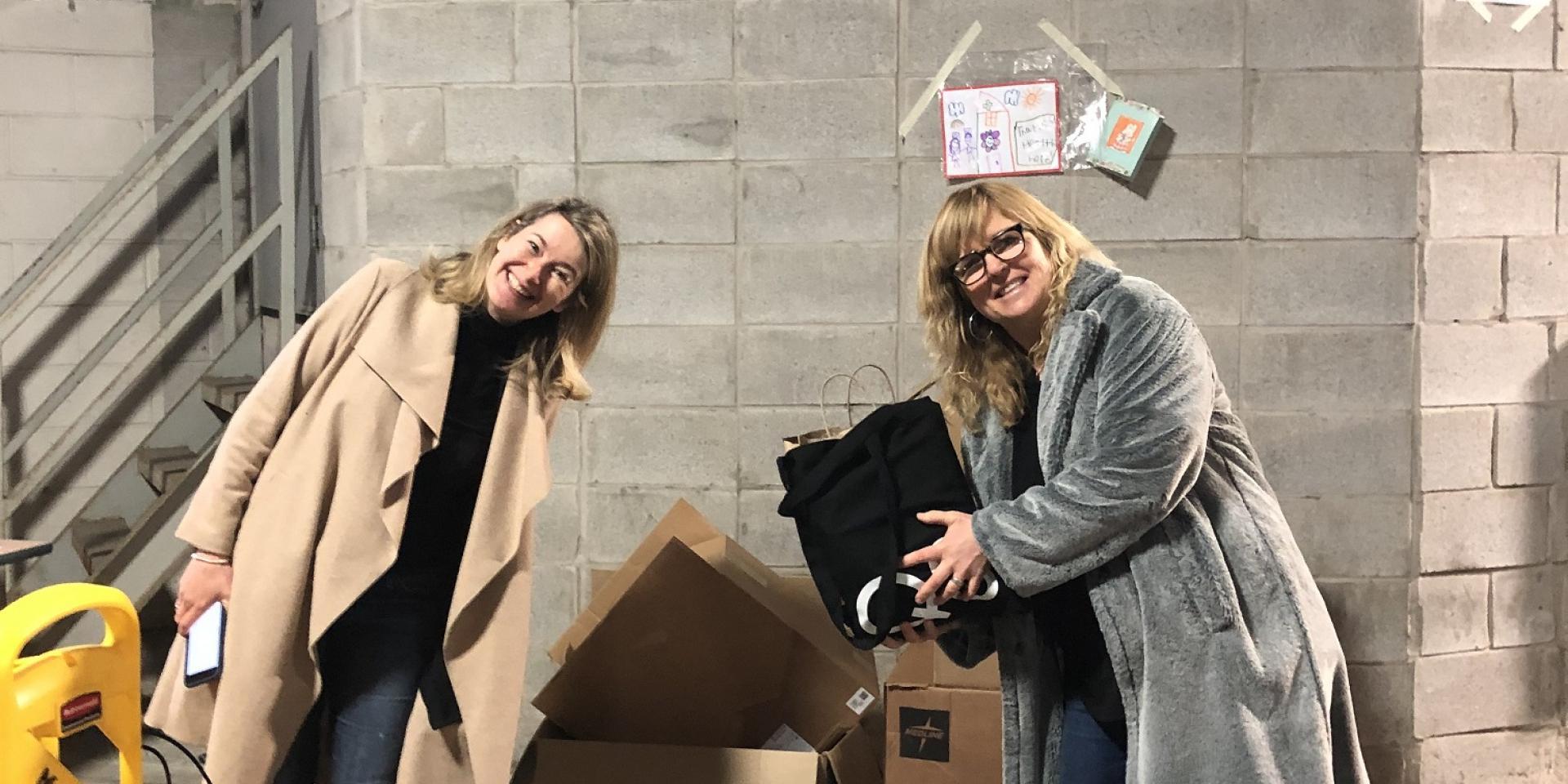 Gillian Irving and Linda Considine, Riverdale Basket Brigade