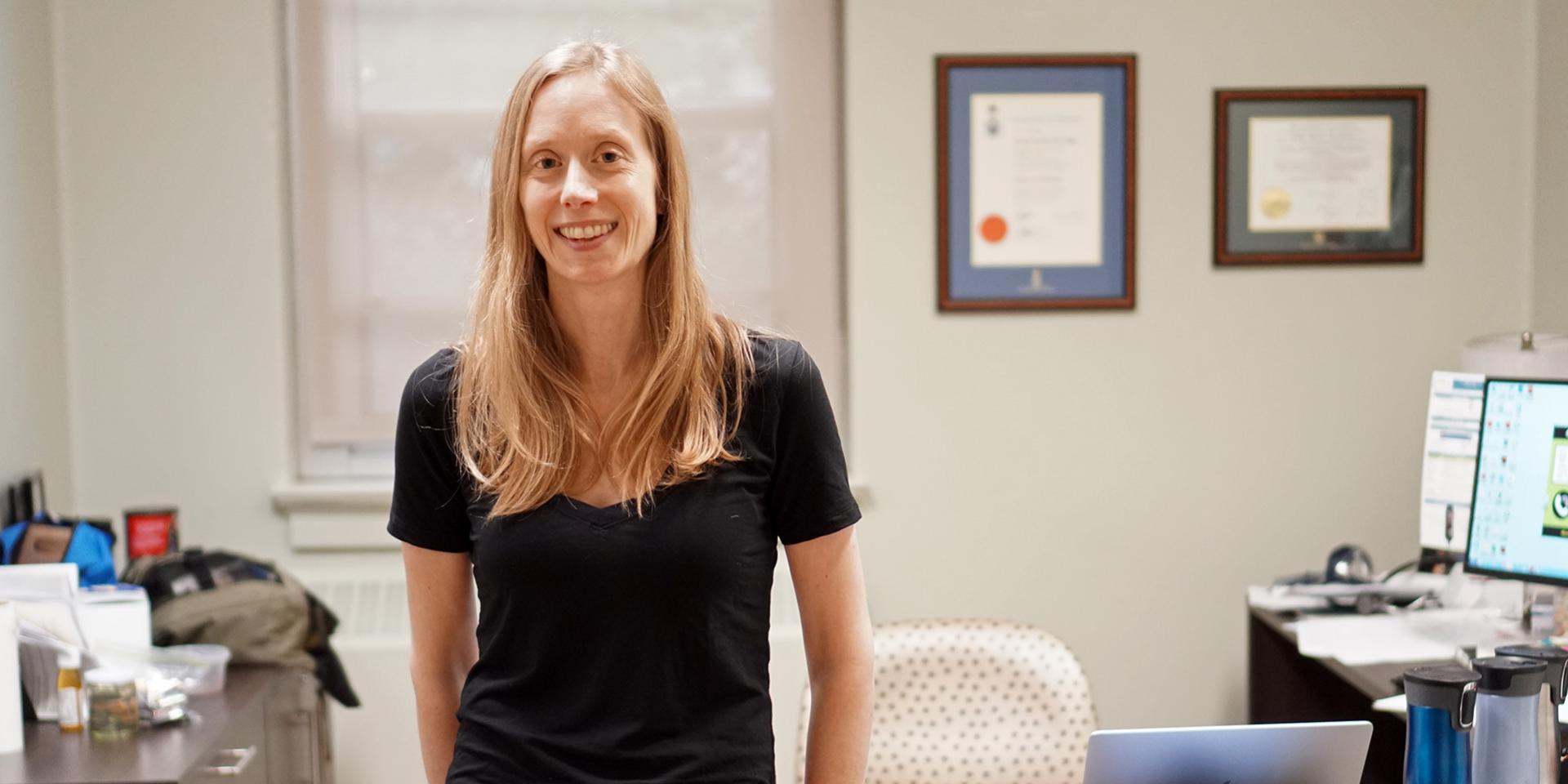 Dr. Janine McCready in her office