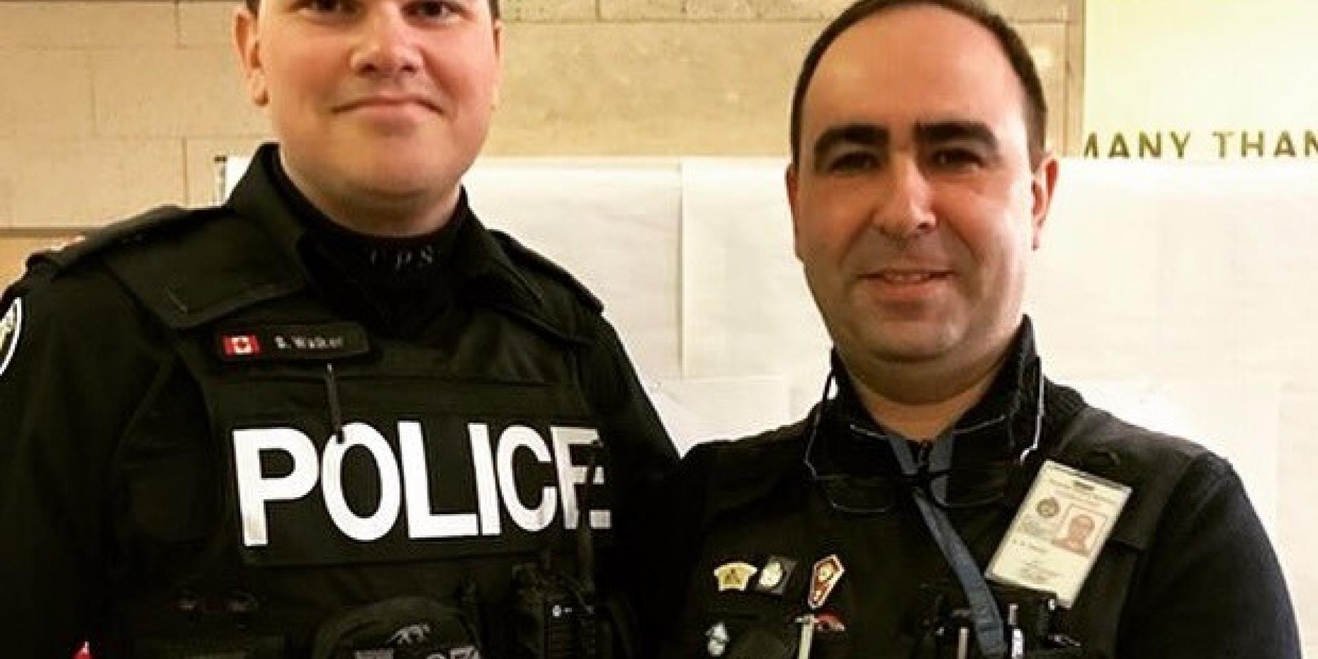 Police Constable Scott Walker and MGH Mental Health Nurse Avi Unger