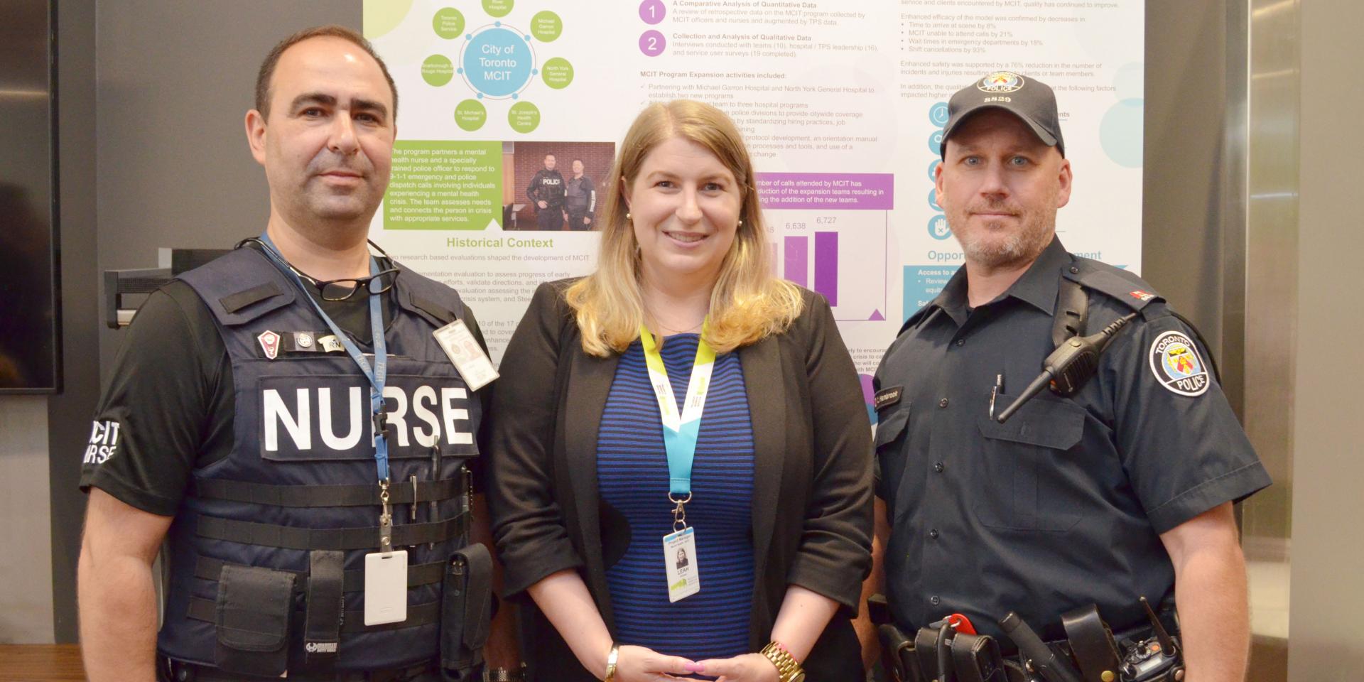 Project manager, nurse and police offer of the MCIT program