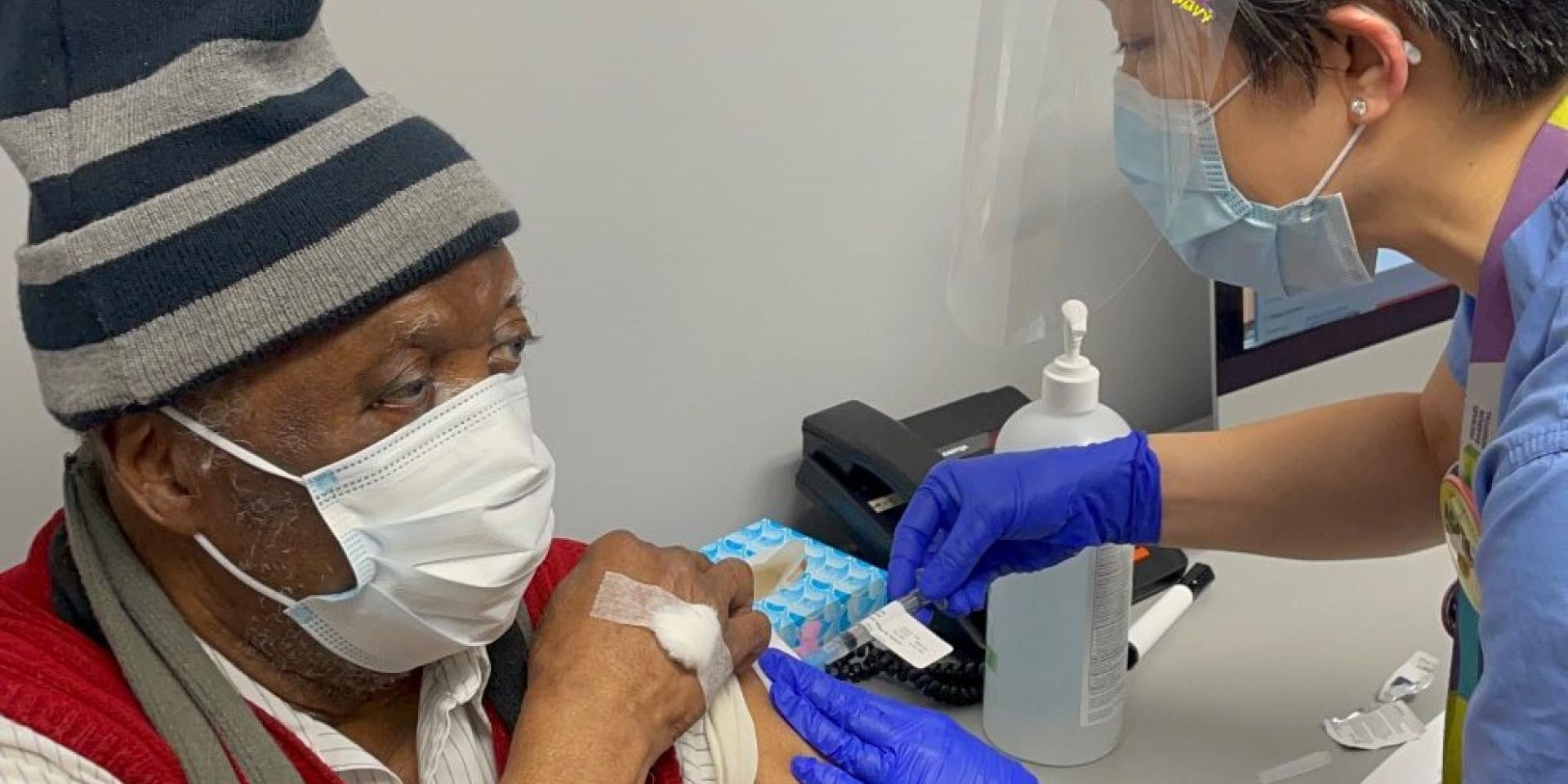 ETHP seniors being vaccinated at SETFHT