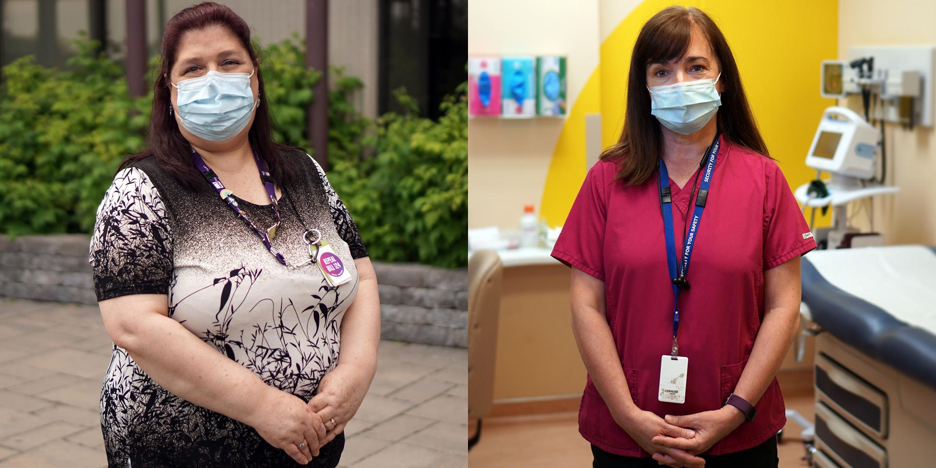 Bonnie Gauthier (left) and Monica Ferneyhough are two of this year's Long Service Award recipients