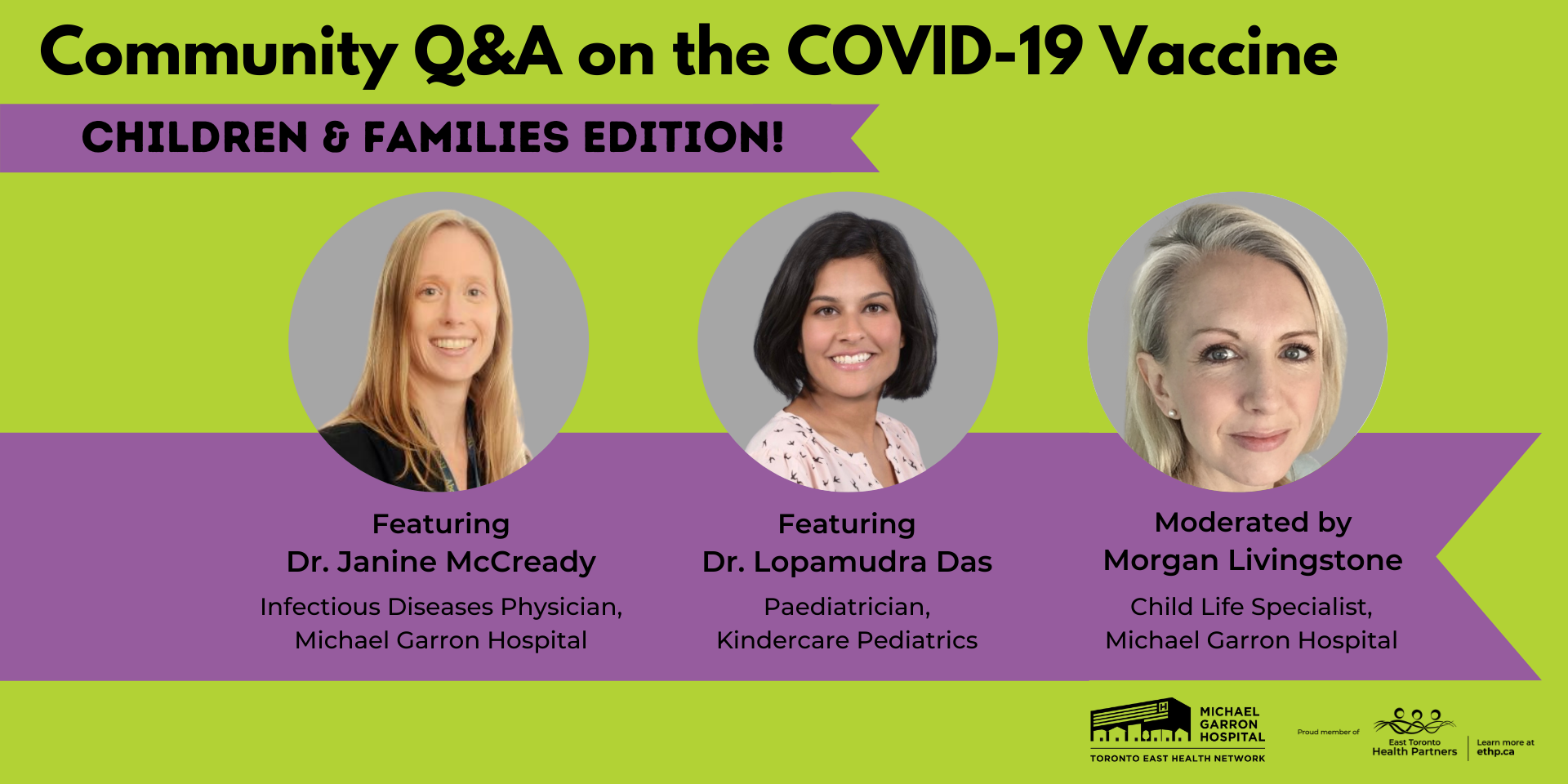 Header image for Vaccine Q&A hosted by MGH.