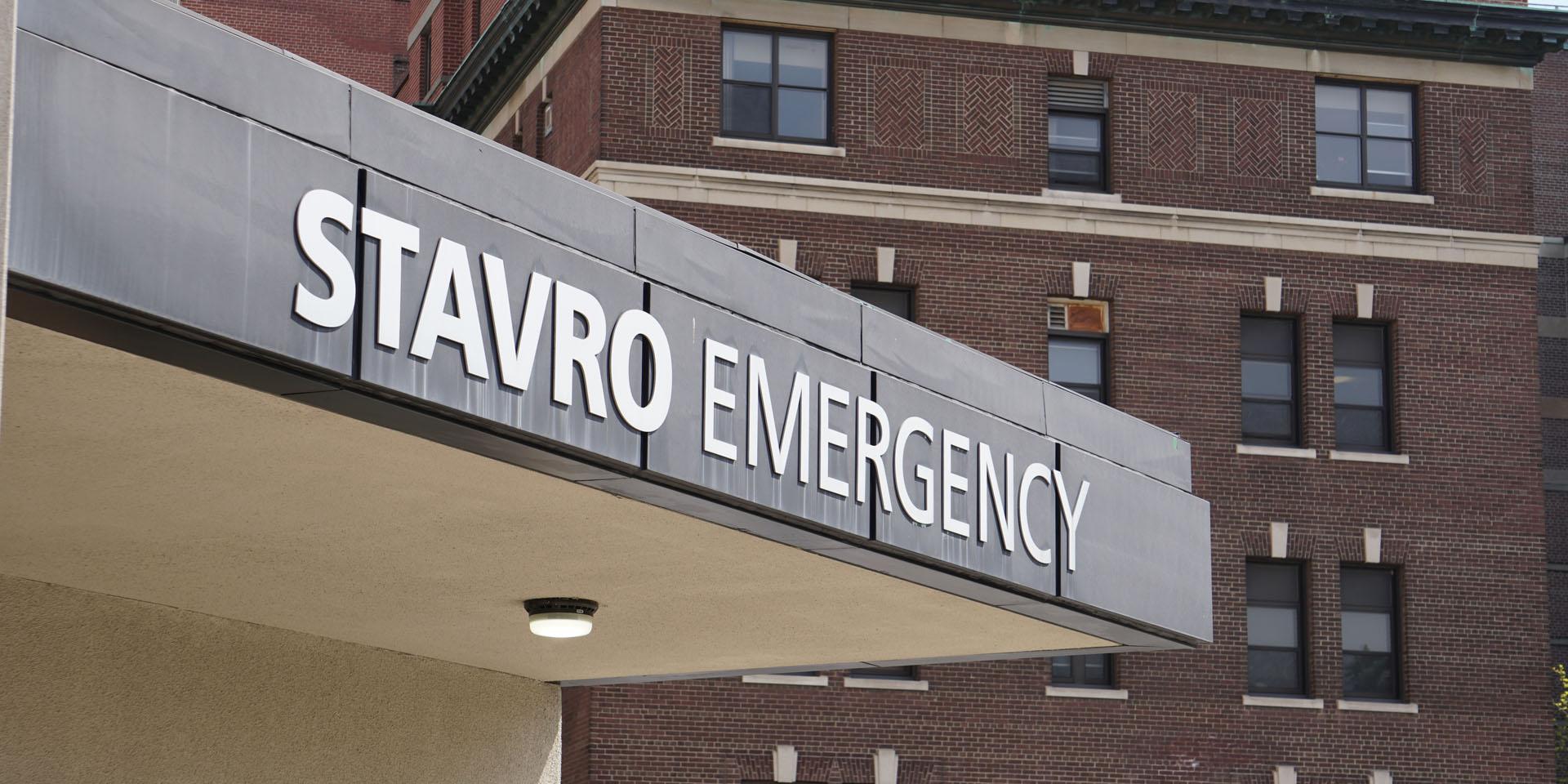 Stavro Emergency Sign at Michael Garron Hospital