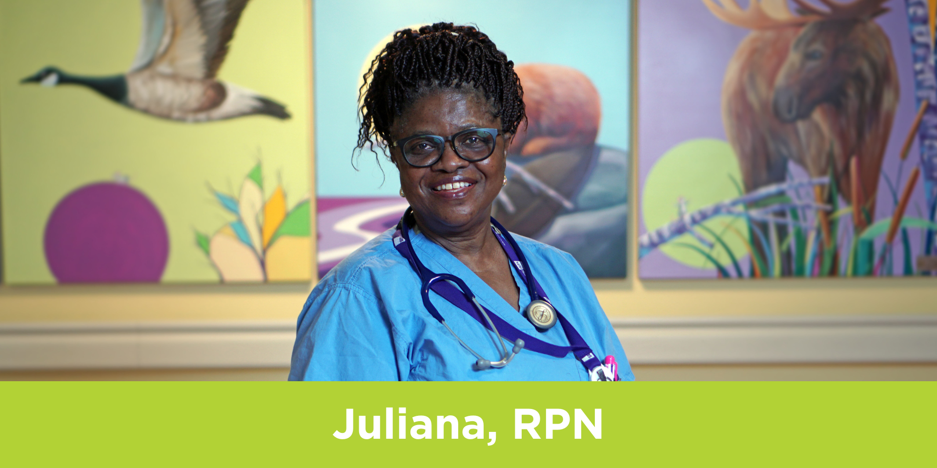 Juliana Hayford, Registered Practical Nurse, poses at Michael Garron Hospital.