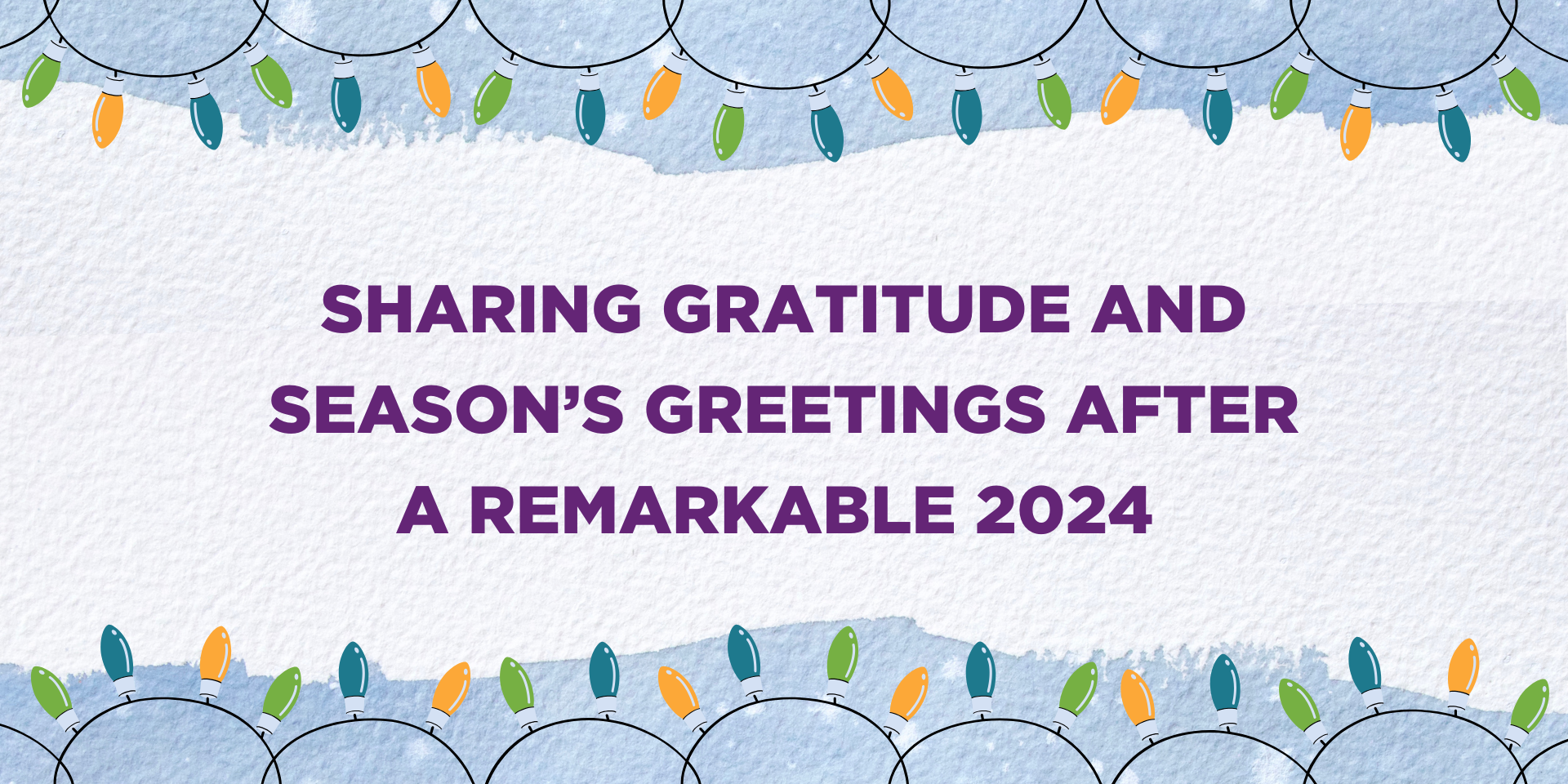Holiday banner with season's greetings