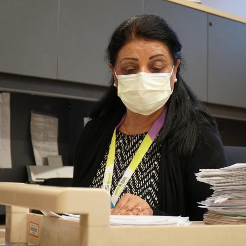 Harjinder Ahluwalia, health records processing clerk.