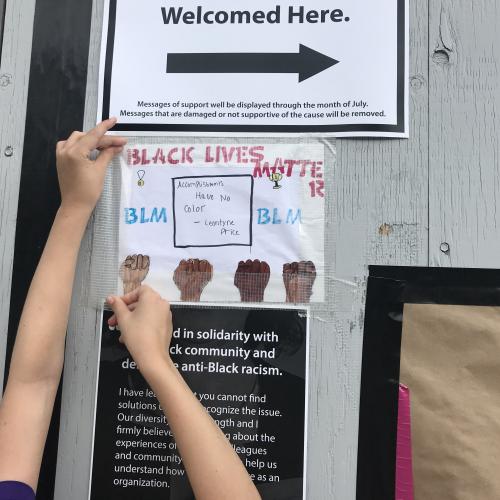 Black Lives Matter signage