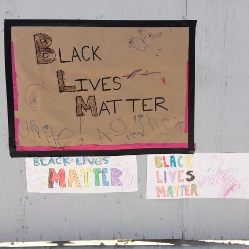 Black Lives Matter signage