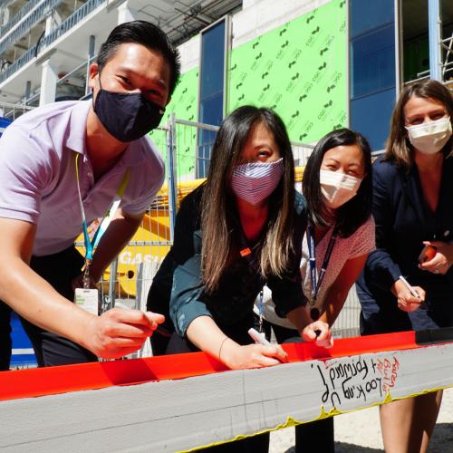 Pharmacy staff signing Unity Beam