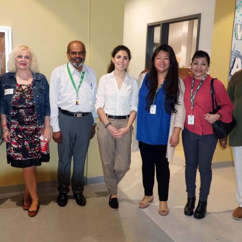 Staff from TNO – The Neighbourhood Organization at the grand opening of the Thorncliffe Park Youth Wellness Hub on July 18.