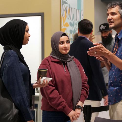 Community members at the grand opening of the Thorncliffe Park Youth Wellness Hub on July 18.