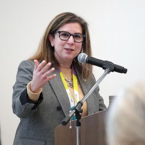 Melanie Kohn shares remarks at the Connect. Collaborate. Care Infection Prevention and Control (IPAC) Conference at MGH in March 2024. 