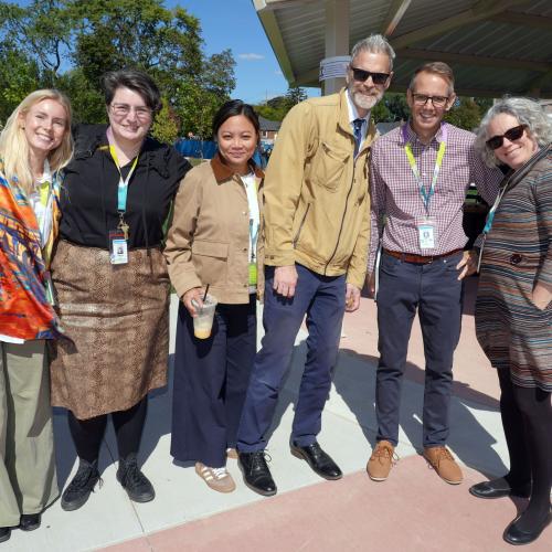 MGH and Foundation staff enjoy the celebration.
