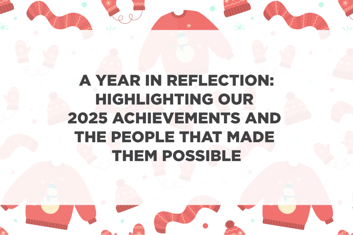 Text says "A year in reflection: Highlighting our 2025 achievements and the people who made them possible"