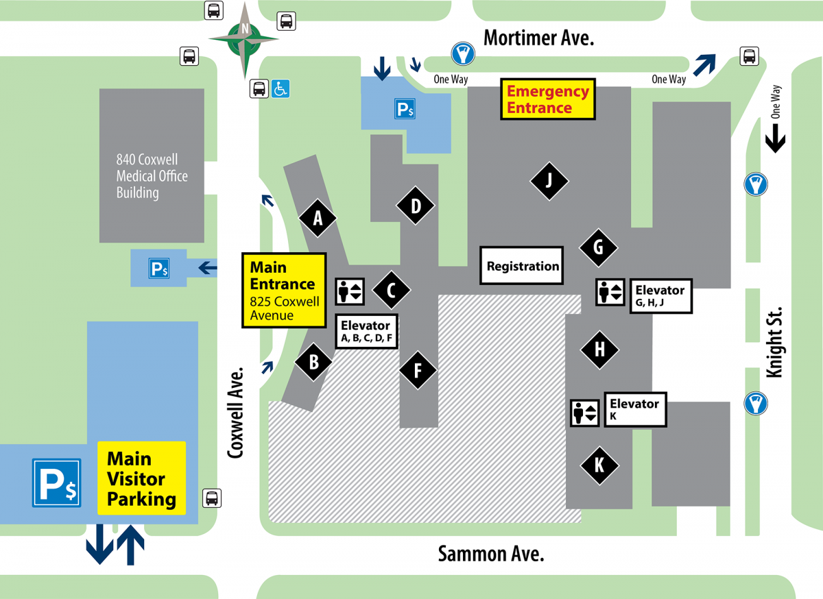 University Hospitals Main Campus Map