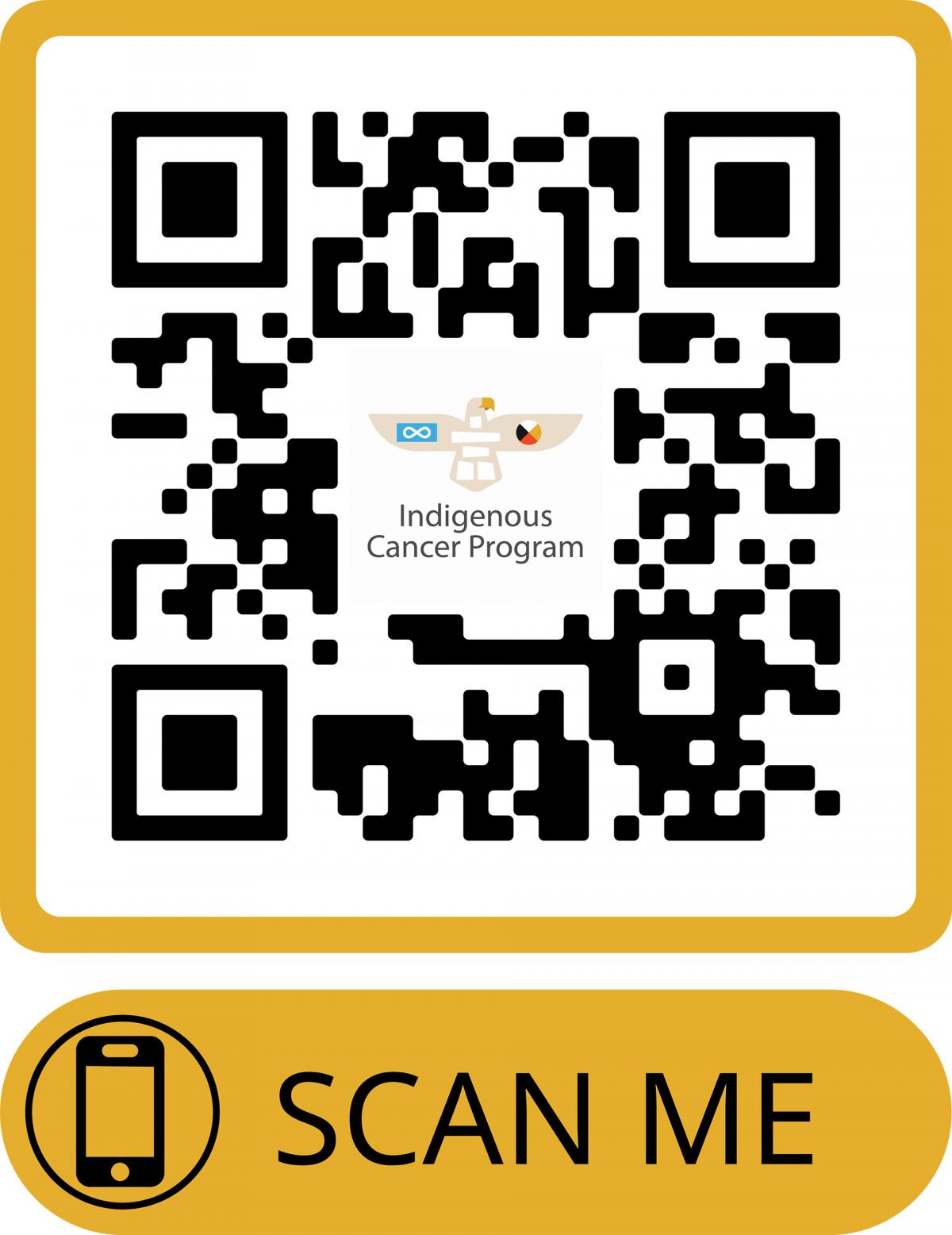 Scannable qr code for Indigenous cancer program