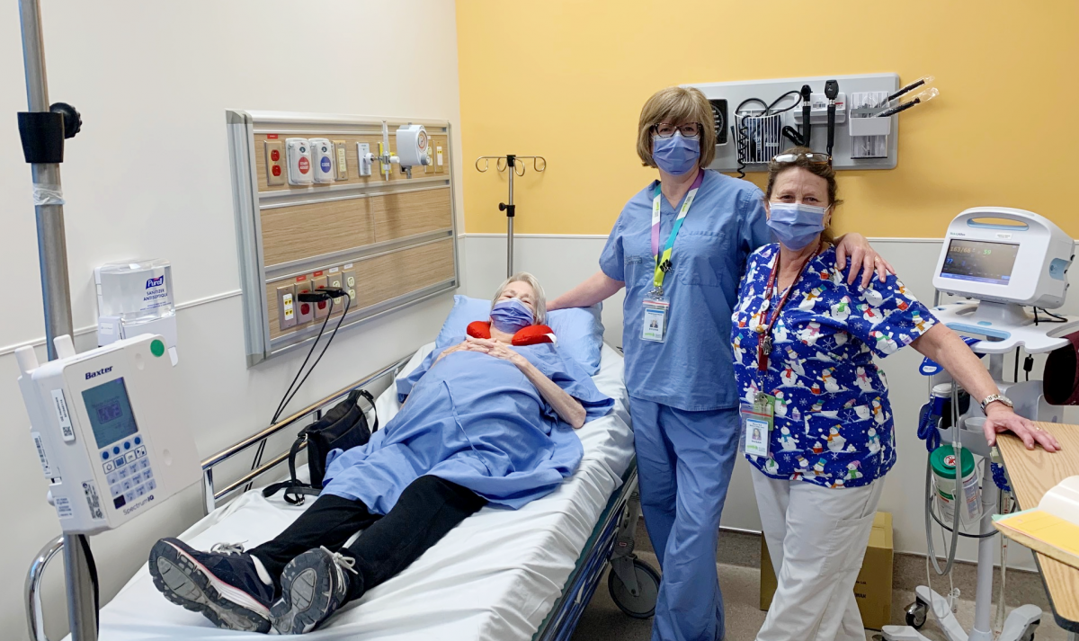 MGH first outpatients for care in Ken and Marilyn Thomson