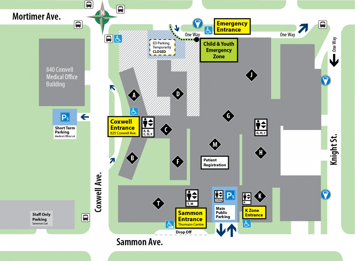 Hospital Campus Map