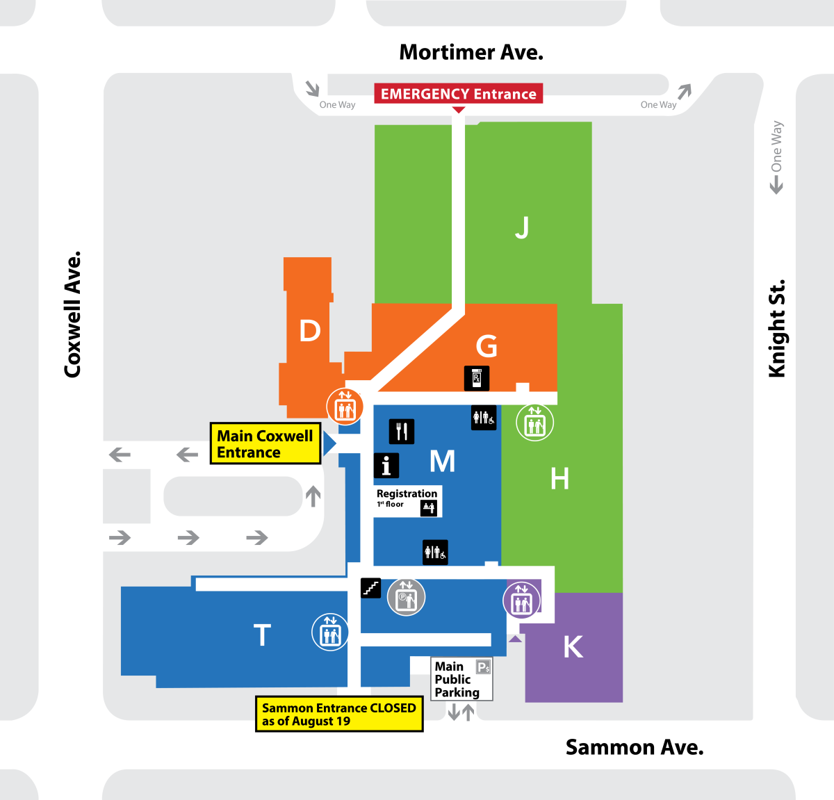 Hospital Campus Map