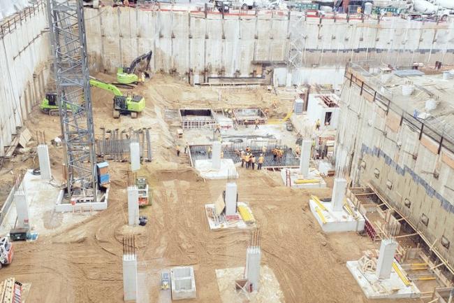 Concrete Columns Installed at MGH