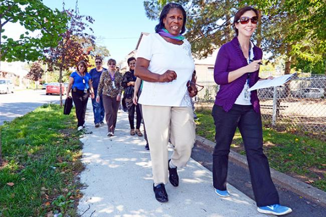 Dr. Rebecca Fine with the Diabetes Walking Clinic at Michael Garron Hospital