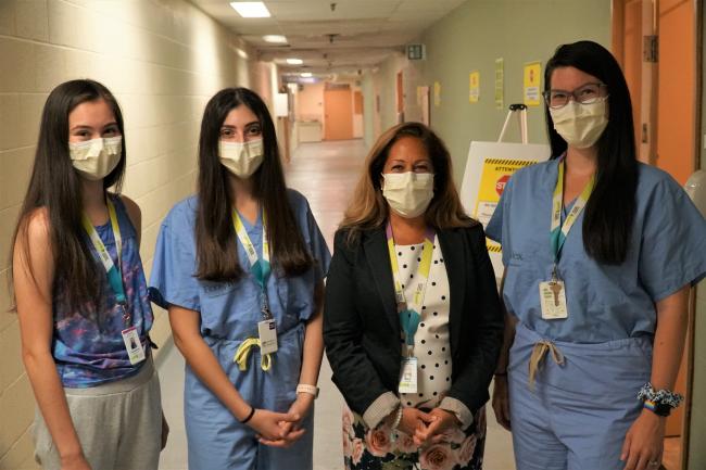 Screener Josephine Davey-Young, RPN Emily Ciraco, OHS manager Mary Richardson and RN Brittany Orenchuk.