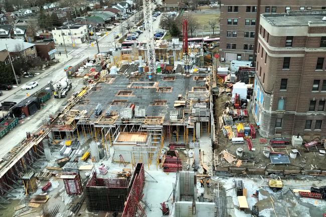 Construction Progress at MGH in December 2019