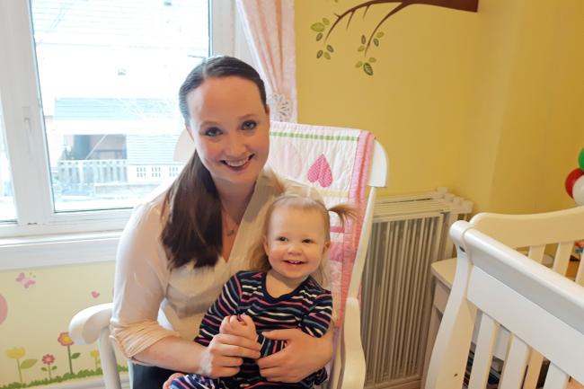 Kadri Hooper with her daughter Scarlett.