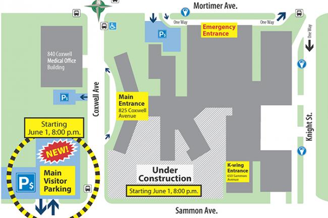 MGH's new public parking lot effective June 1, 2018 at 8 p.m.