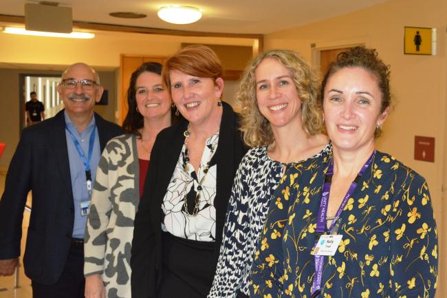 The Unity Health - MGH BCoE Steering Committee: Dr. Ori Rotstein, Sonya Canzian, Jane Harwood, Dr. Mary-Anne Aarts and Kelly Tough 
