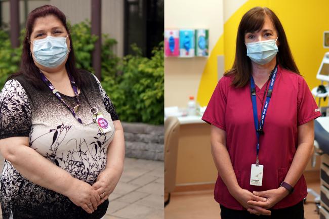 Bonnie Gauthier (left) and Monica Ferneyhough are two of this year's Long Service Award recipients