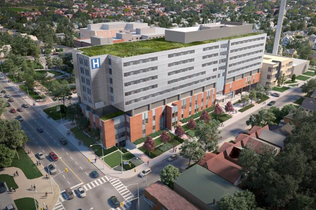 Rendering of new patient care centre