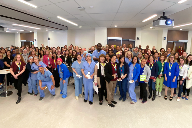 Staff at Michael Garron Hospital celebrating the Long Service Awards 2025