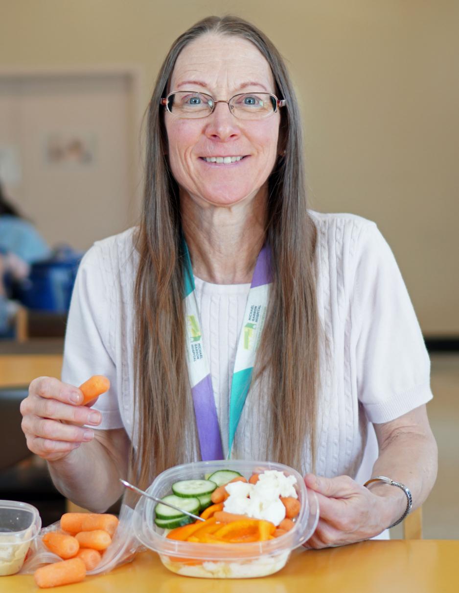 Audrey Shackleton, Dietitian at Michael Garron Hospital.