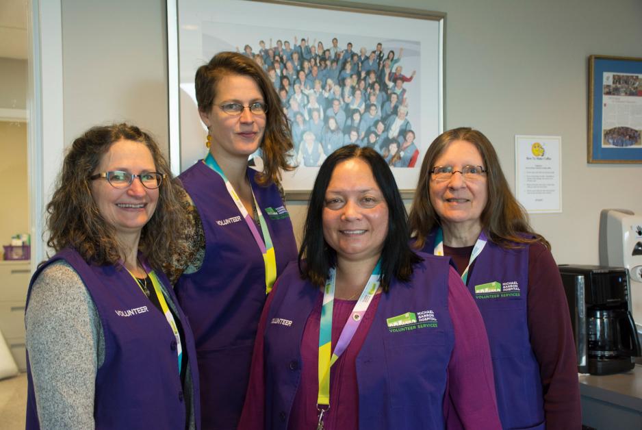 Members of the Comfort Choir who volunteer at Michael Garron Hospital