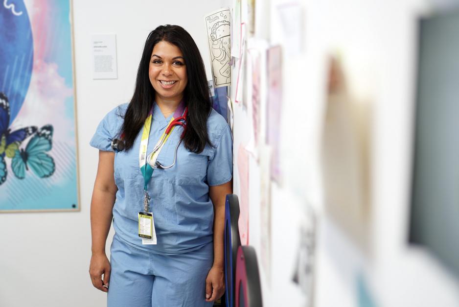 Dr. Ruchi Mohindra, Emergency Physician at MGH, in the Child and Youth Emergency Zone.