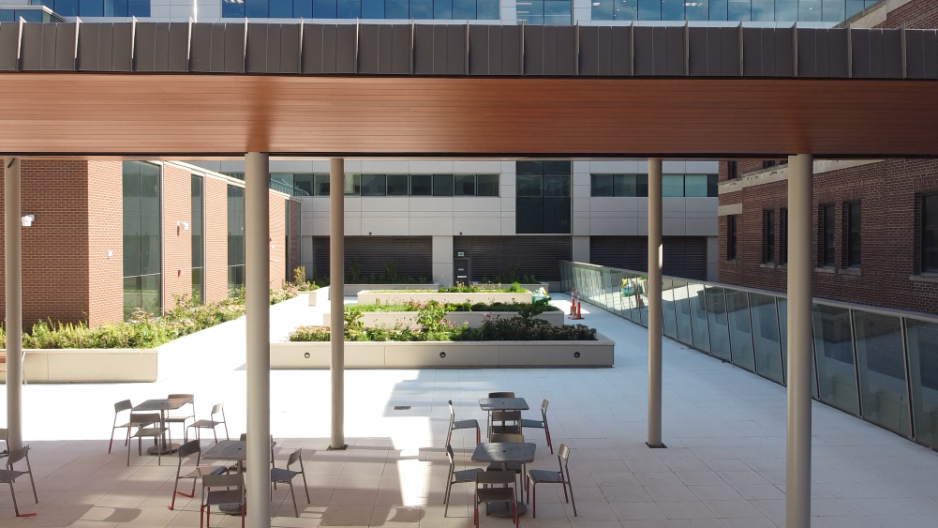 Outside shot of the public terrace in the Thomson Centre
