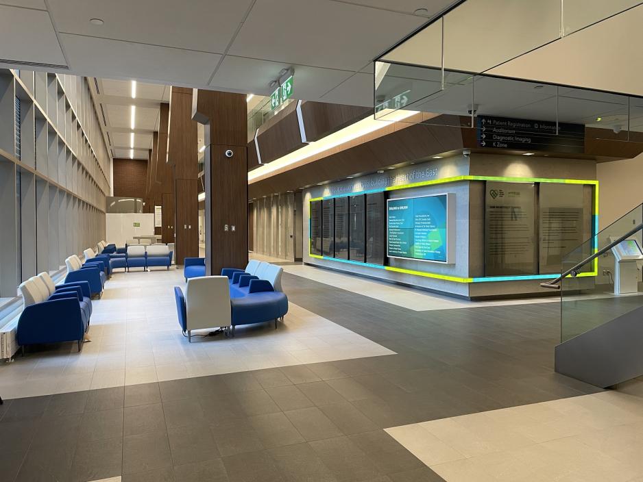 Lobby of Ken and Marilyn Thomson Patient Care Centre