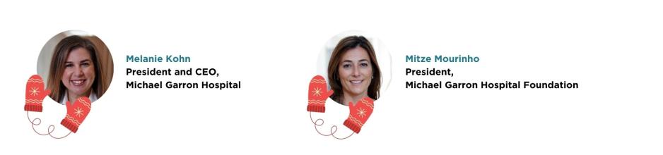 Picture of Melanie Kohn, President and CEO, MGH and Mitze Mourinho, President, MGH Foundation